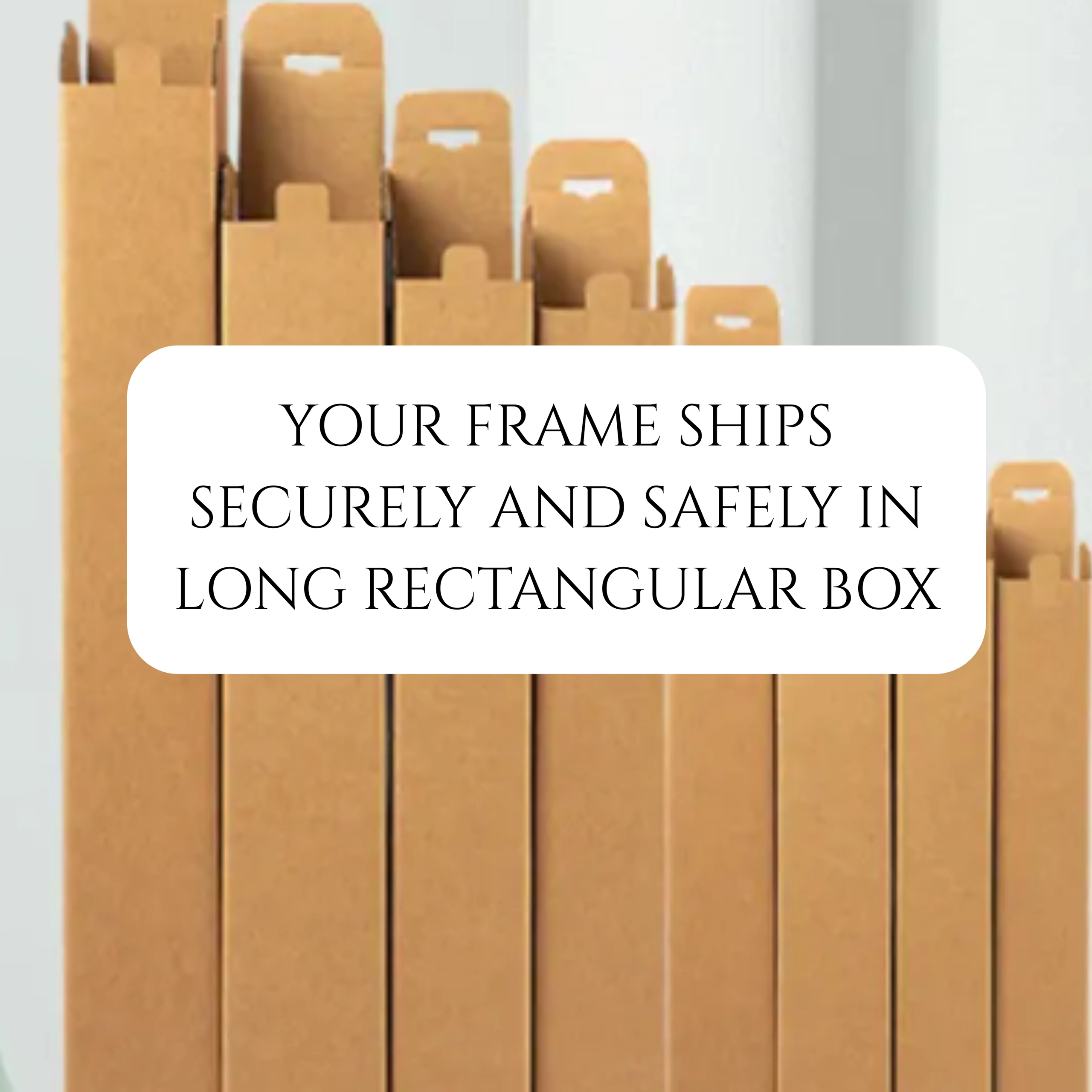 tv-frame-shipping-packaging-long-rectangular-box Decorative TV frame shipping packaging in long rectangular protective boxes for safe delivery
