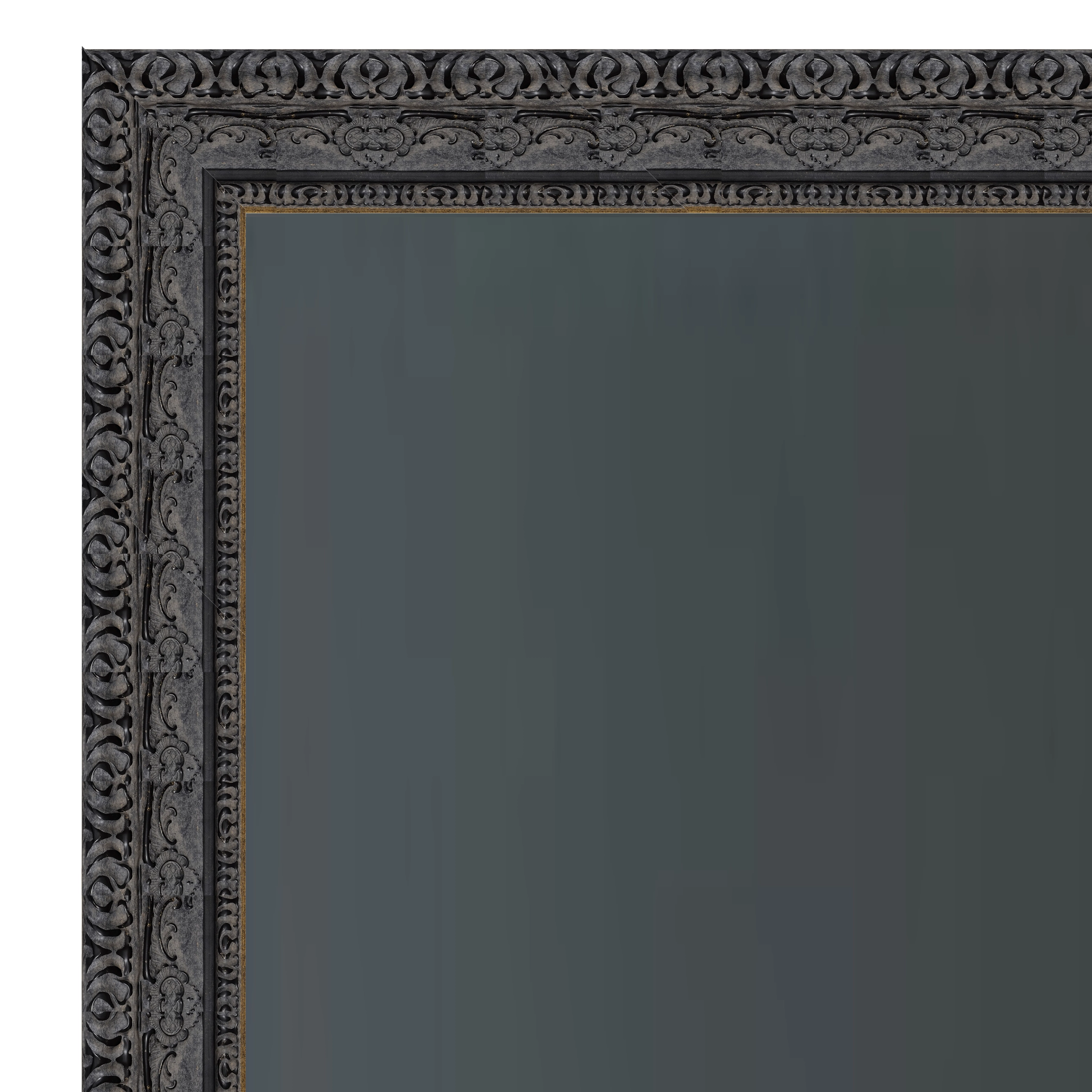 dark-ornate-gothic-tv-frame-detail Dark ornate gothic style TV frame surrounding television screen