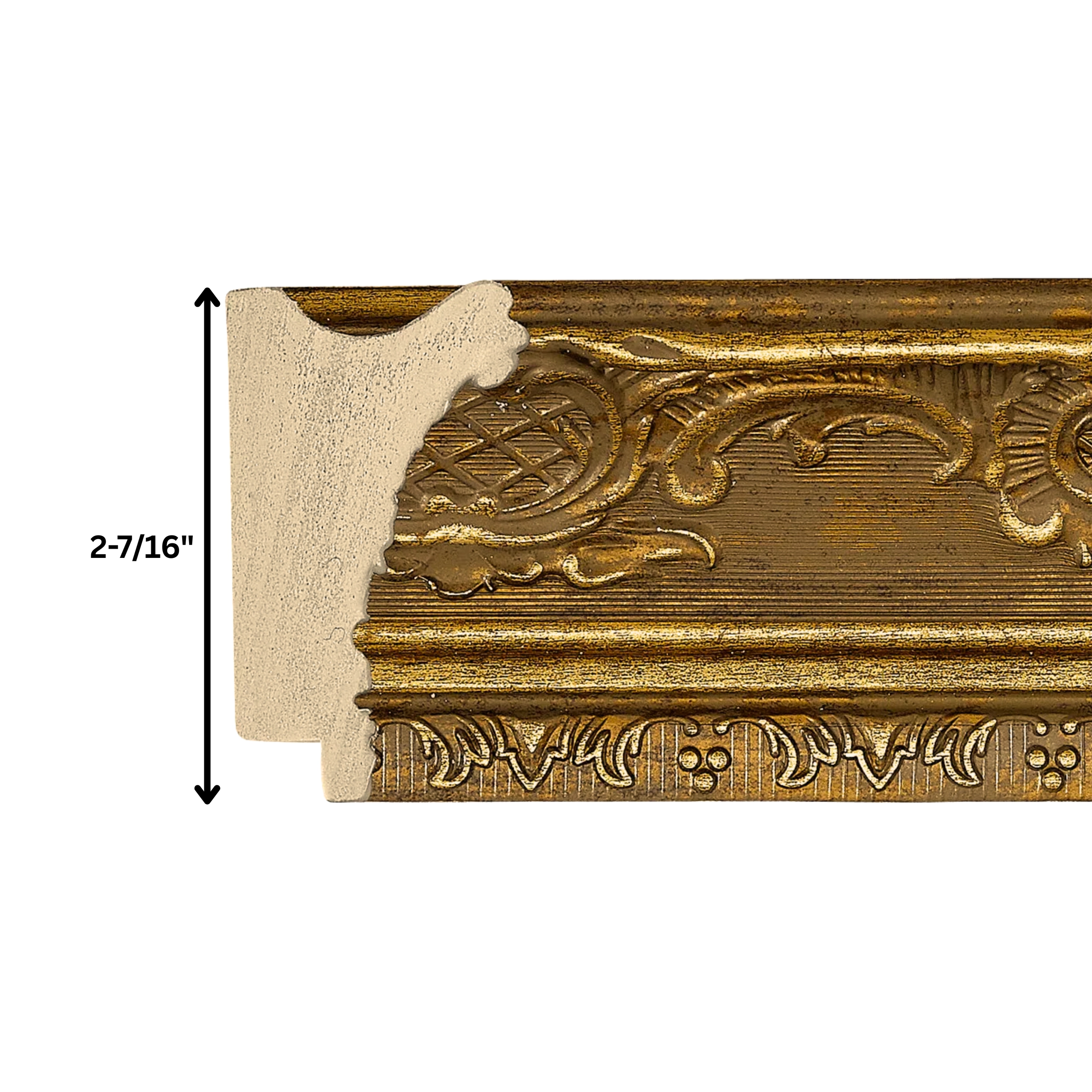 gold-baroque-tv-frame-molding-profile-height-dimensions